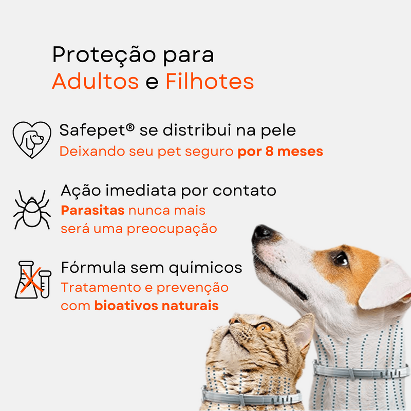 Poderoso Colar Anti Pulgas e Carrapatos